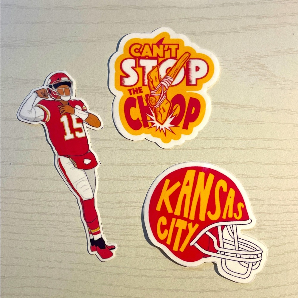 Kansas City Football Stickers Set